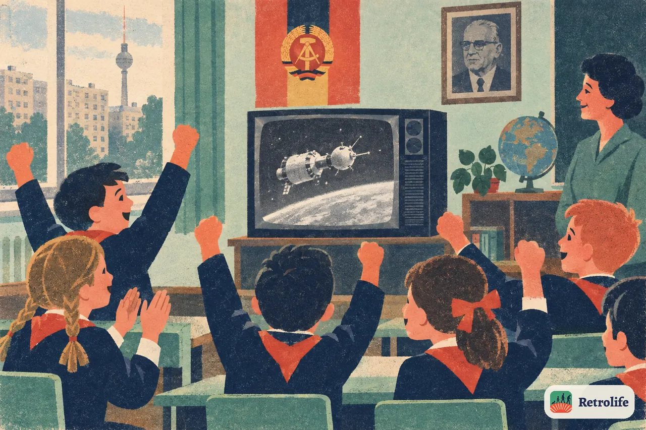 Der erste Deutsche im All ist ein DDR-Bürger, und die Schulen verfolgen den Flug.