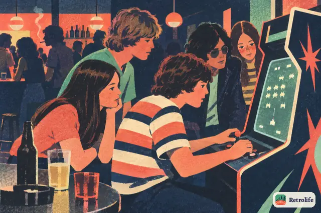 Video games arrive in bars and arcades, and a bouncing dot draws crowds.