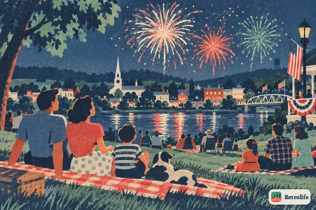 The country celebrates its two hundredth birthday with parades and fireworks on the Fourth of July.
