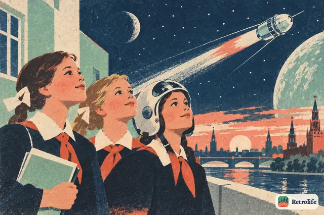 The first woman flies into space, and girls dream of becoming pilots.