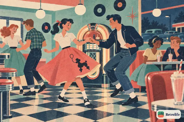 Rock and roll fills the radio, and teenagers get a music of their own.