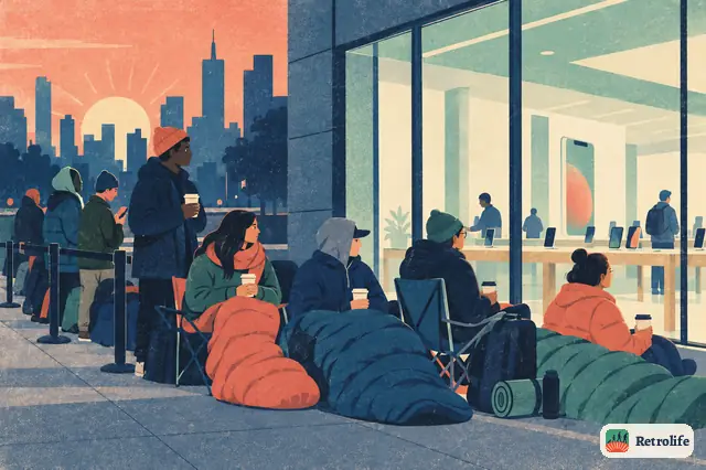 The first touchscreen smartphones reach the shops, and people queue outside overnight.