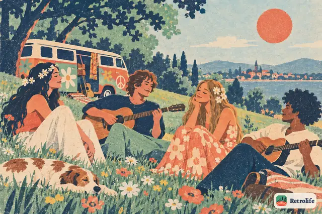Young people gather in San Francisco for a summer of flowers, music and long hair.