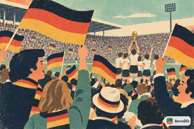 Germany hosts the football World Cup and lifts the trophy at home.