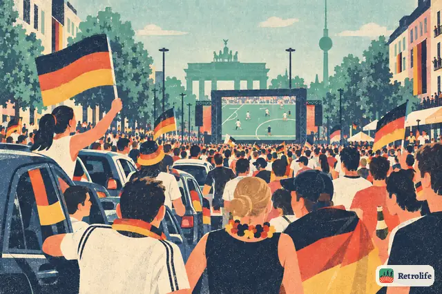 The football World Cup is played in Germany, and the whole country dances in the streets.