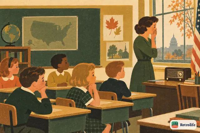 November 1963. The day the classroom went quiet