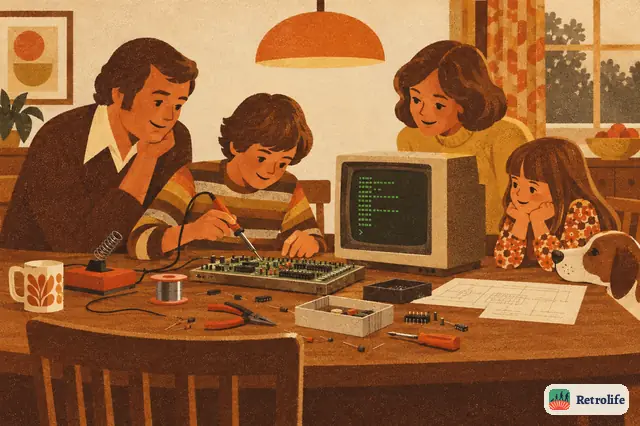 1977. A computer on the kitchen table