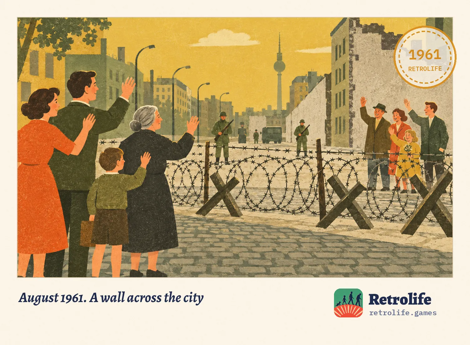 August 1961. A wall across the city